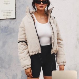 Princess polly cropped puffer